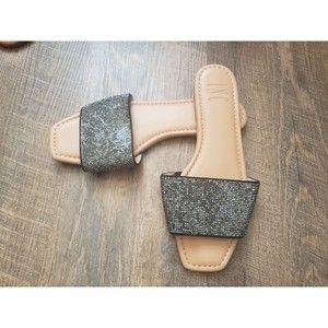 INC Womens 8 Dressy Bling Slide Sandals